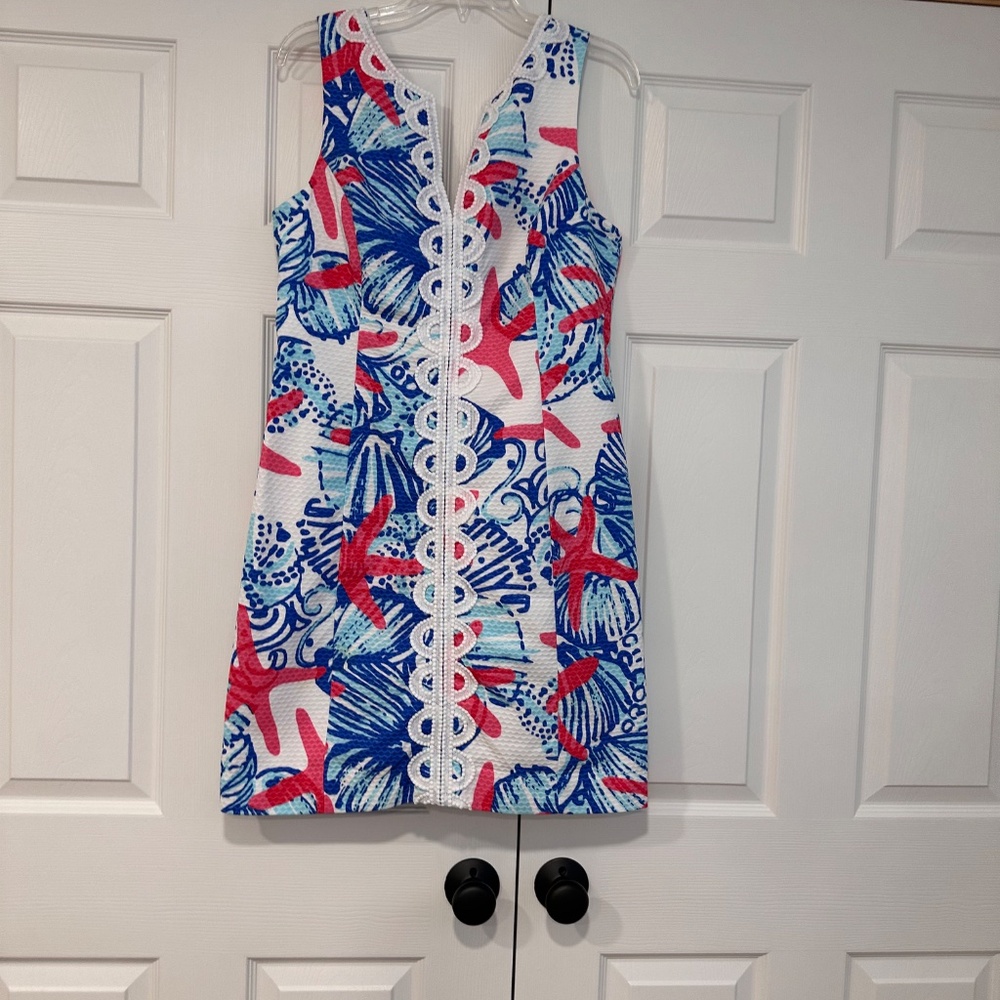 EUC Lilly Pulitzer Janice Sleeveless Shift Dress Size 10 - Picture 14 of 15